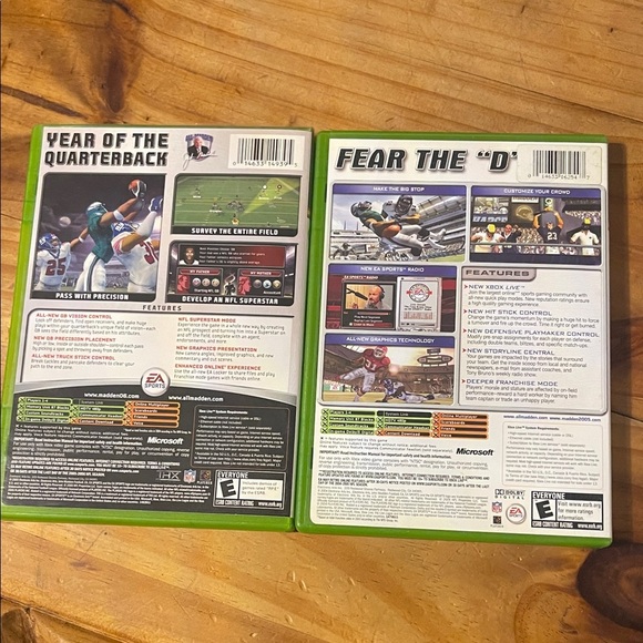 Xbox Madden NFL 2005 & 2006 Video Game Bundle - Green - Picture 6 of 9
